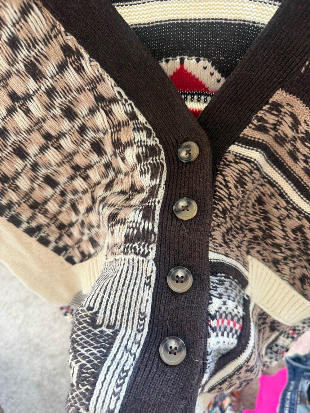 Anthropologie x Pilcro Patchwork Knit Cardigan - Picture 9 of 9